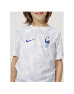 T-shirt de football france fff extérieur blanc enfant - Nike