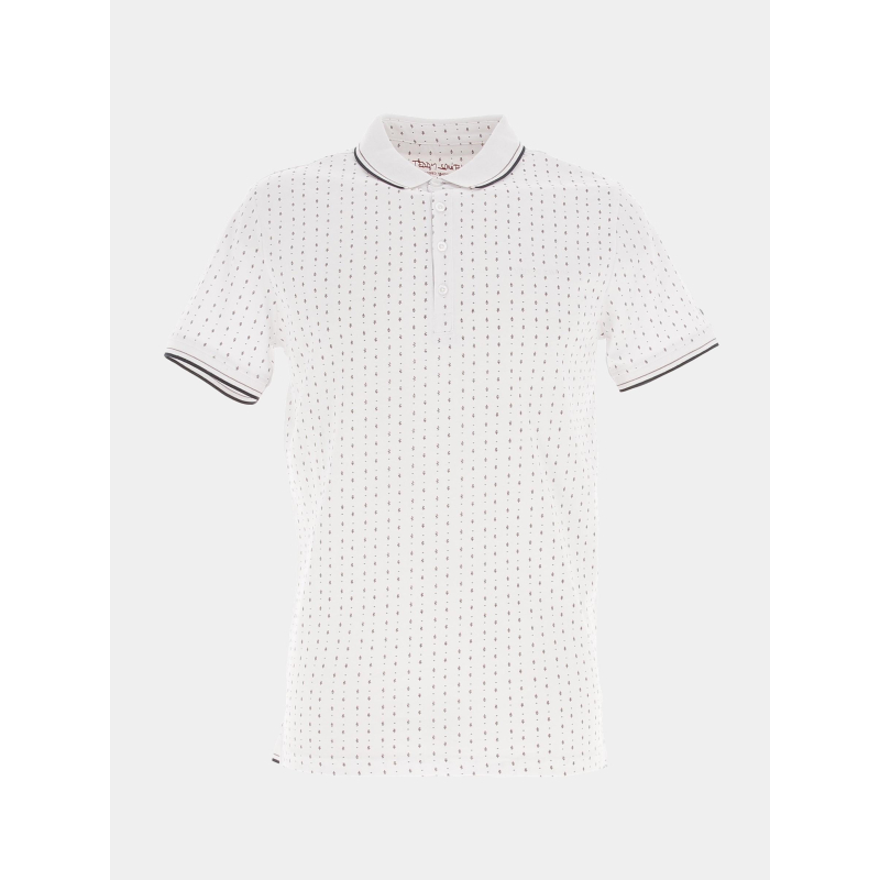 Polo imprimés pasy 2 blanc homme - Teddy Smith