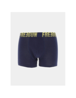 Pack 2 boxers coton noir/bleu homme - Freegun