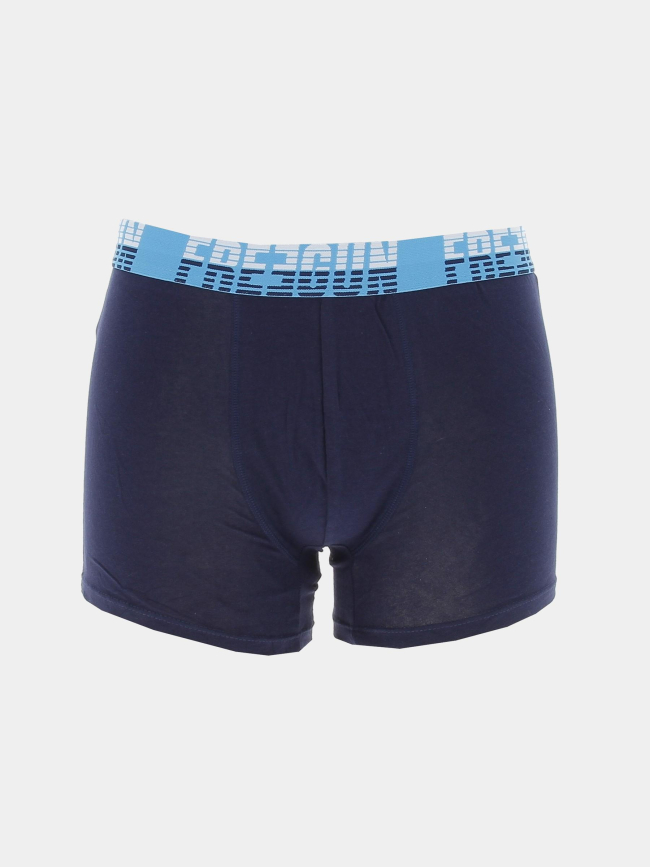 Pack 2 boxers 17-1 bleu marine homme - Freegun