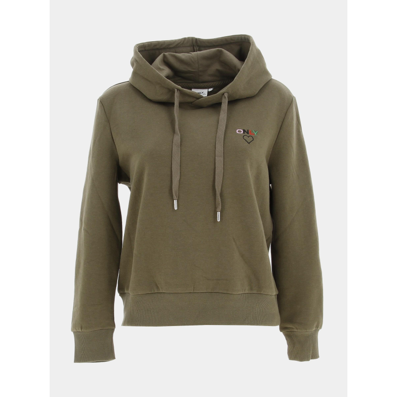 Sweat à capuche noomi kaki femme - Only