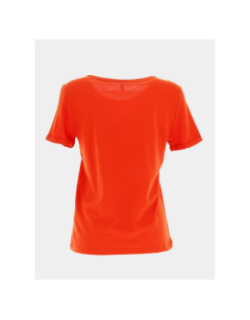 T-shirt kita life coeur orange femme - Only