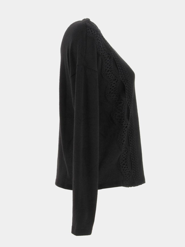 Pull dentelle tonsy noir femme - JDY