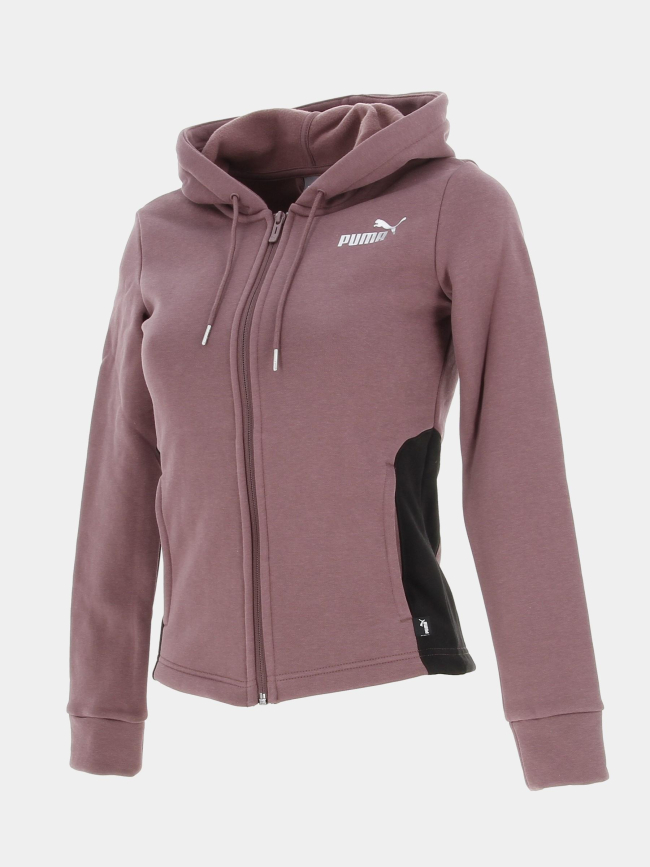 Survêtement veste zippée legging violet femme - Puma