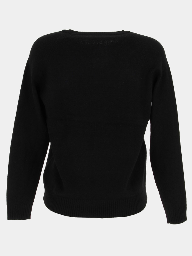Pull col rond lesly king noir femme - Only