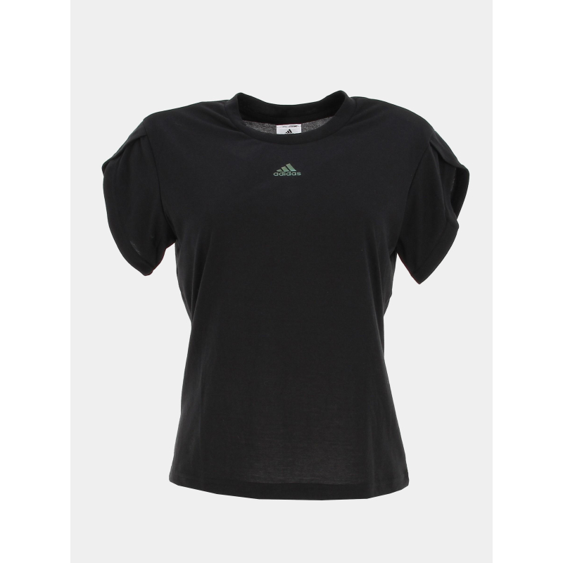 T-shirt de sport floral noir femme - Adidas