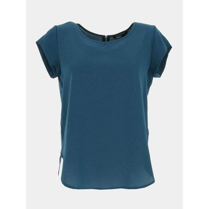 T-shirt vic bleu canard femme - Only