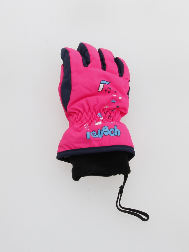 Gants de ski dessins rose enfant - Reusch