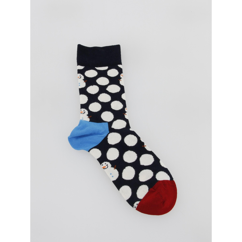 Coffret cadeau chaussettes à pois snowman noir - Happy Socks