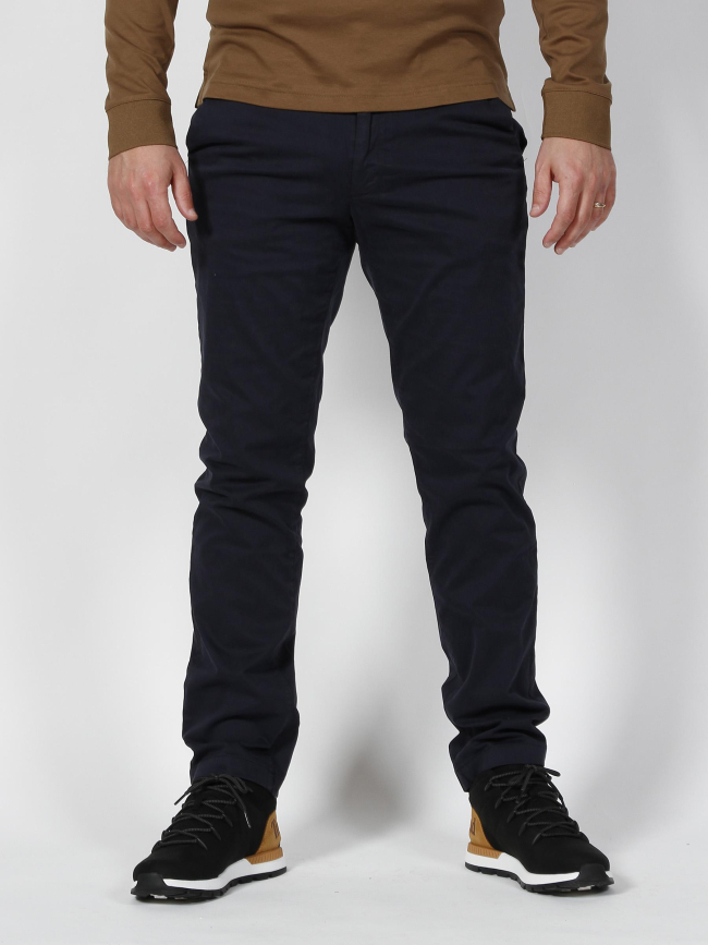 Pantalon chino sateen bleu marine homme - Calvin Klein