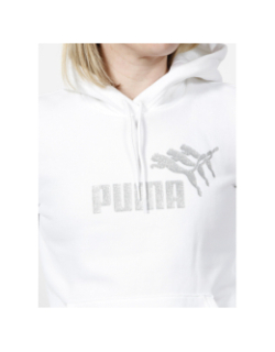 Sweat à capuche sparkle graphic blanc femme - Puma