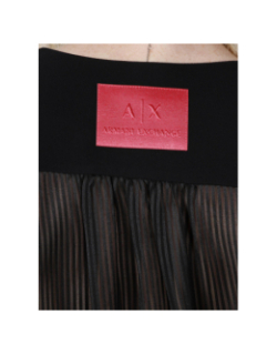 Blouse fluide blusa noir femme - Armani Exchange