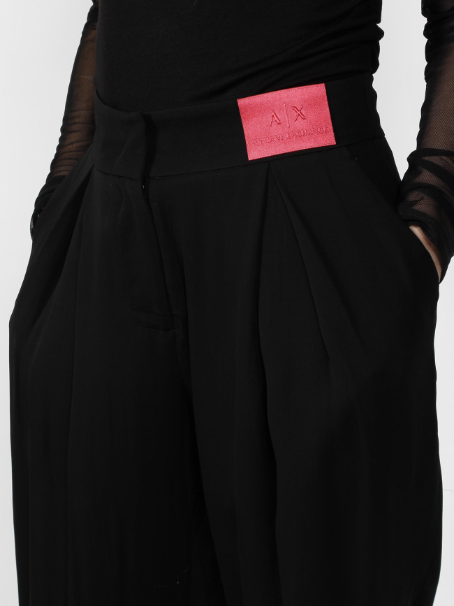 Pantalon léger fluide noir femme - Armani Exchange