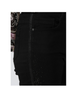 Jean skinny strass party noir femme - Morgan