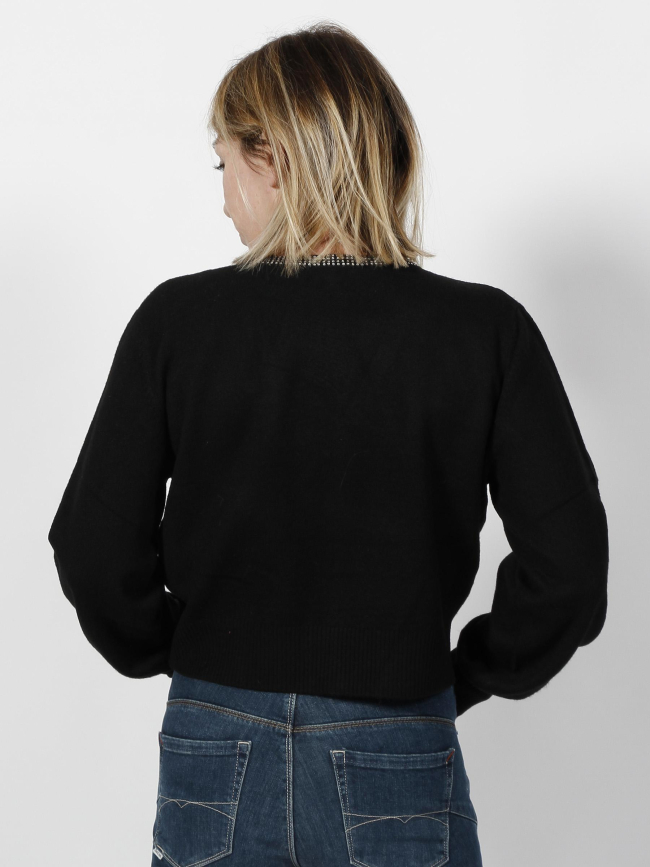 Gilet strass moaz noir femme - Morgan