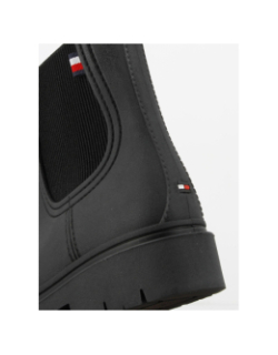 Boots de pluie matt ankle noir femme - Tommy Hilfiger