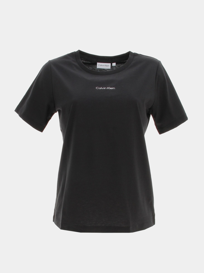 T-shirt micro logo noir femme - Calvin Klein