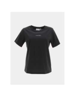 T-shirt micro logo noir femme - Calvin Klein