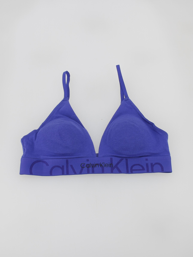 Soutien-gorge triangle clematis bleu femme - Calvin Klein