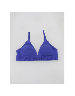 Soutien-gorge triangle clematis bleu femme - Calvin Klein