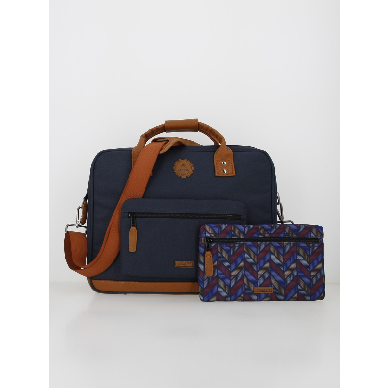 Sac ordinateur messenger chicago bleu marine Cabaïa wimod