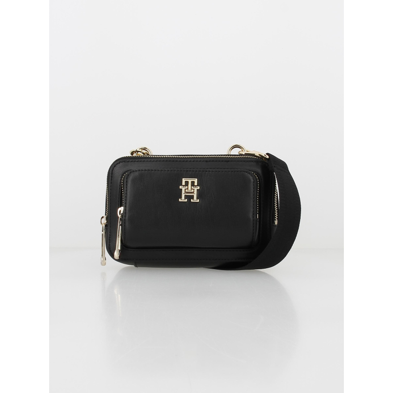 Sac bandouli?�re iconic monogramme noir femme - Tommy Hilfiger | wimod
