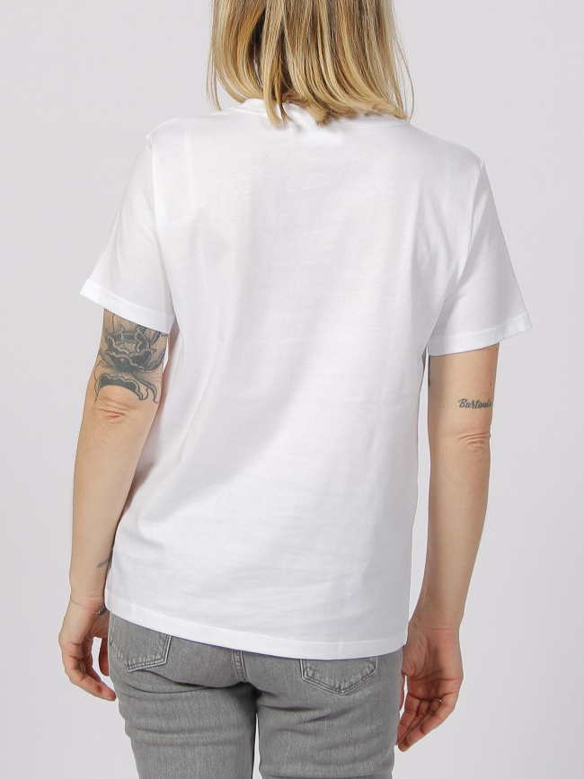 T-shirt regular micro logo blanc femme - Calvin Klein
