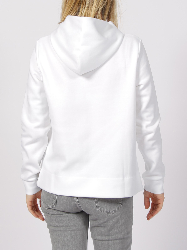 Sweat à capuche micro logo essential blanc femme - Calvin Klein
