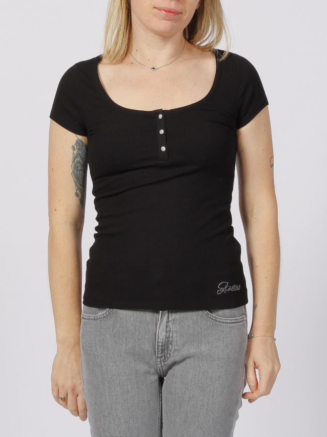 T-shirt karlee jewel noir femme - Guess