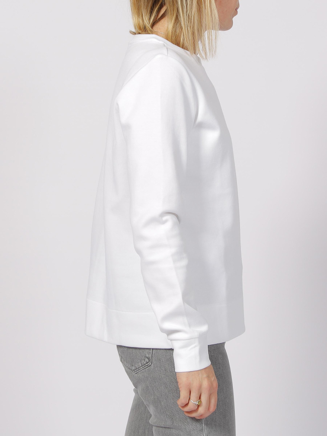 Sweat micro logo blanc femme - Calvin Klein