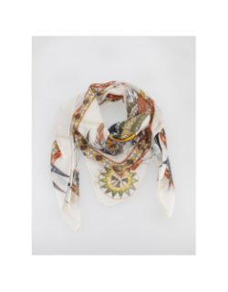 Foulard square cloud dancer beige femme - Pieces