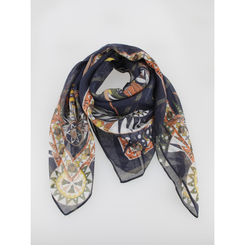 Foulard square night sky bleu marine femme - Pieces