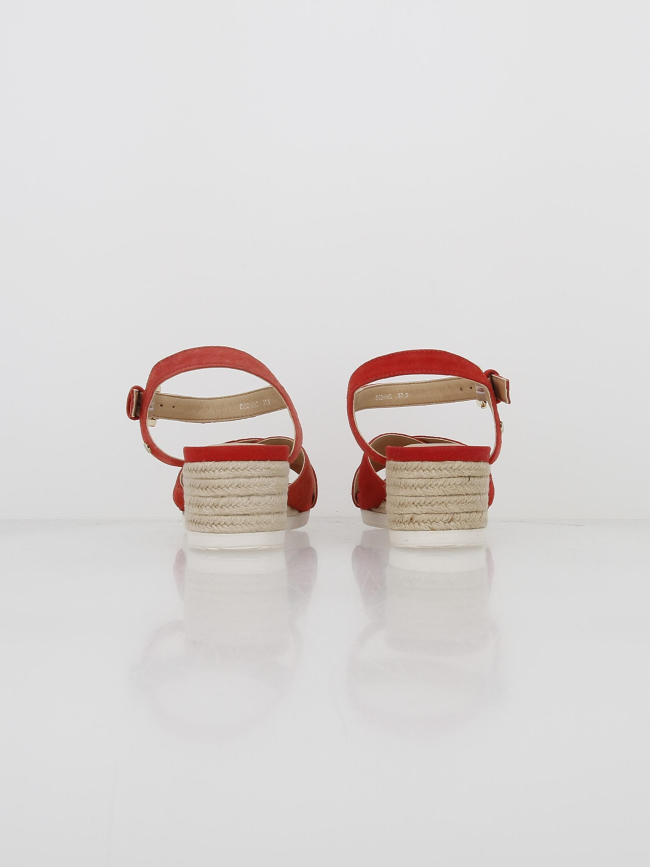 Sandales compensées ischia corda rouge femme - Geox