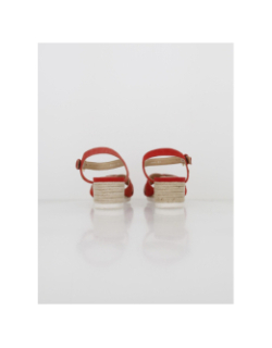Sandales compensées ischia corda rouge femme - Geox