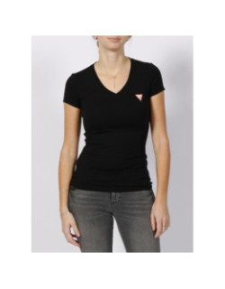 T-shirt mini triangle noir femme - Guess