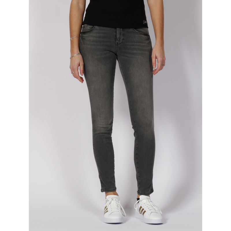 Jean skinny curve x carrie gris femme - Guess