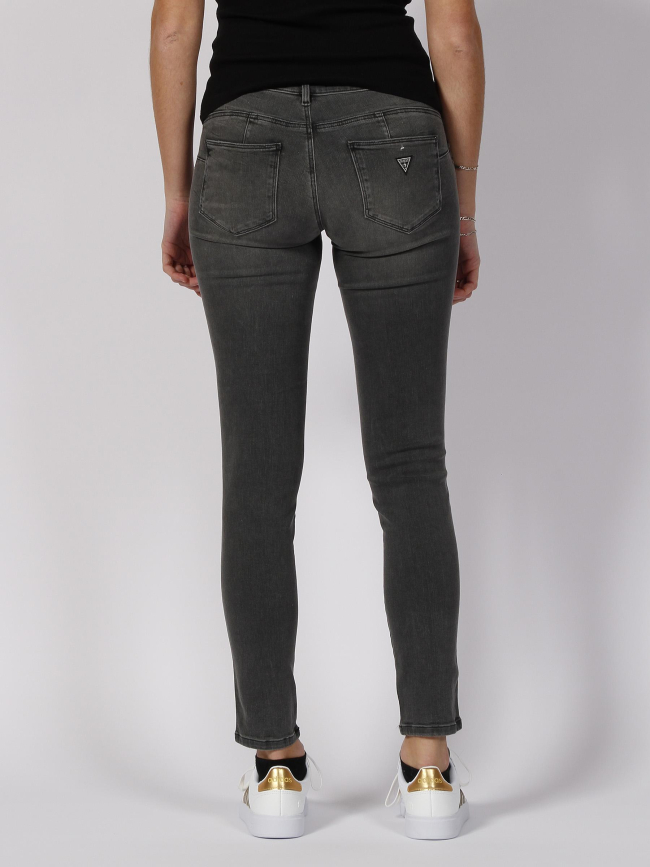 Jean skinny curve x carrie gris femme - Guess
