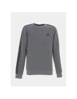 Sweat 3 stripes gris anthracite homme - Adidas