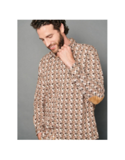 Chemise clément beige homme - Delahaye