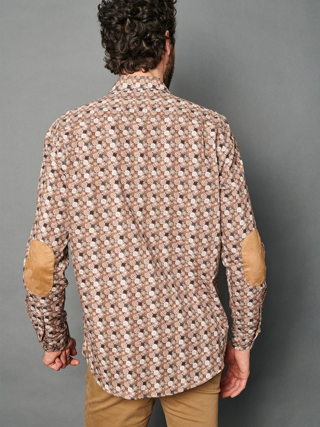 Chemise clément beige homme - Delahaye