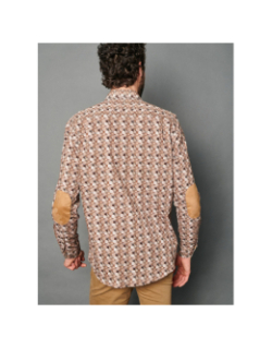 Chemise clément beige homme - Delahaye