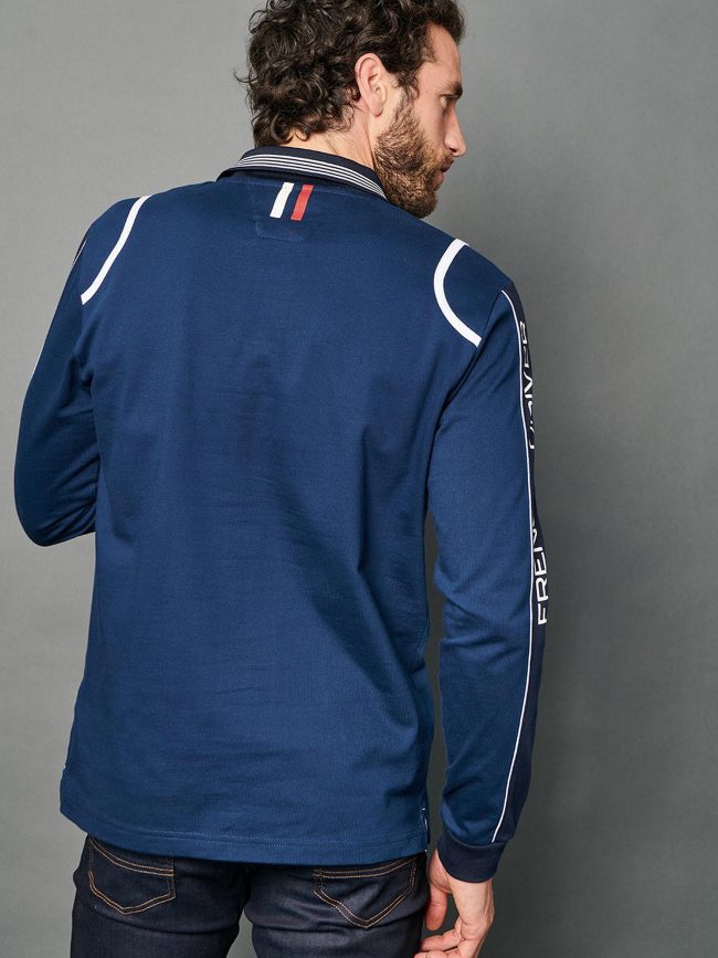Polo manches longues raf bleu marine homme - Delahaye