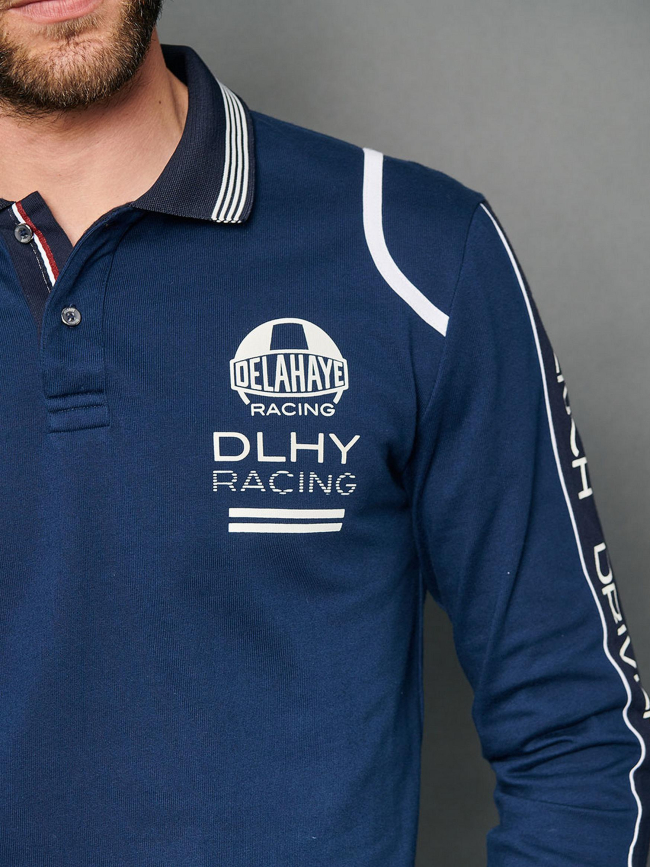 Polo manches longues raf bleu marine homme - Delahaye