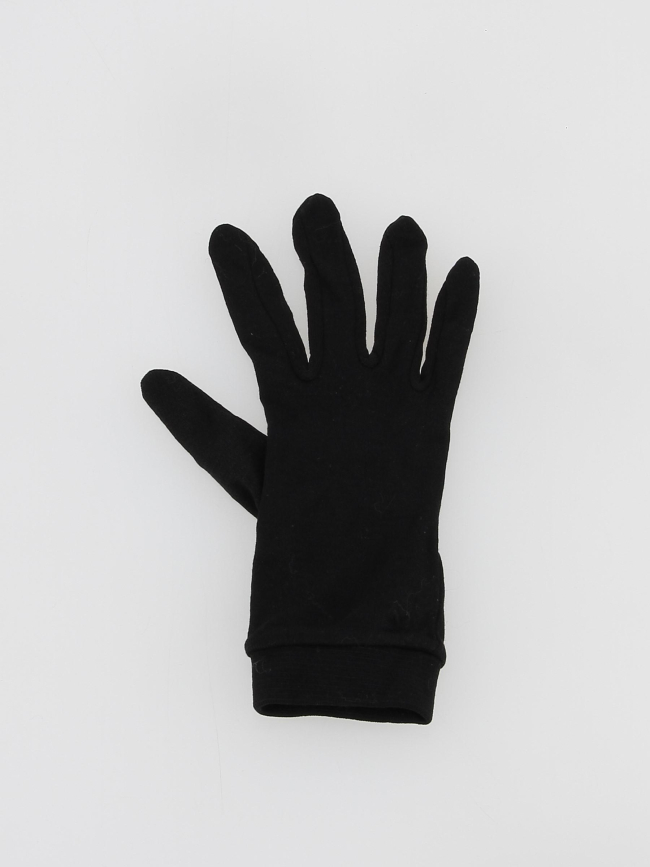 Sous-gants en soie noir femme - Cairn