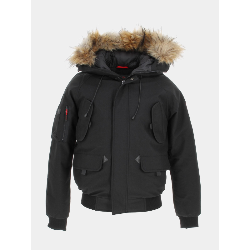 Blouson bombers thermique johnson noir - Helvetica