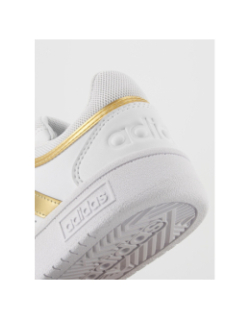 Baskets hoops 3.0 blanc/doré femme - Adidas