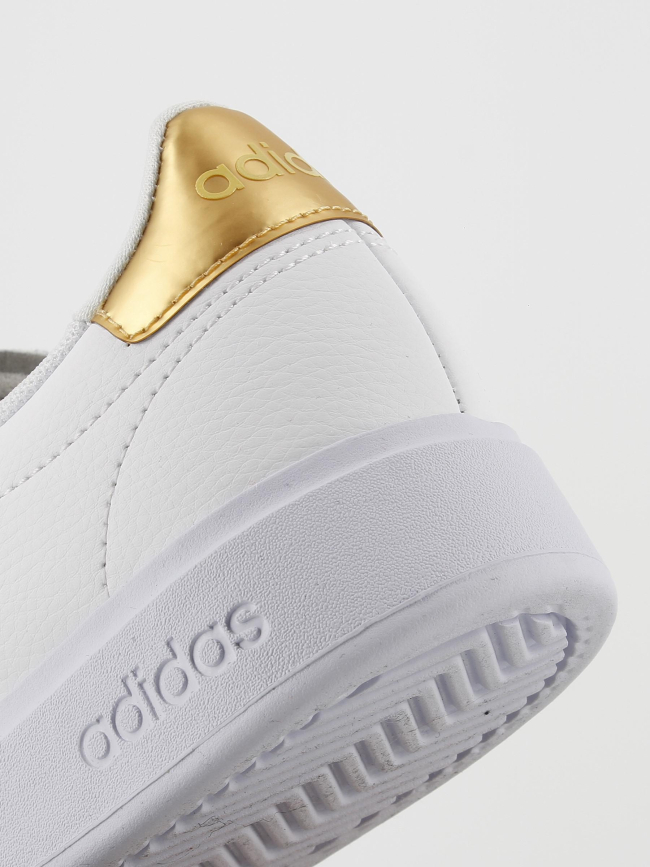 Baskets grand court 2.0 blanc/doré femme - Adidas