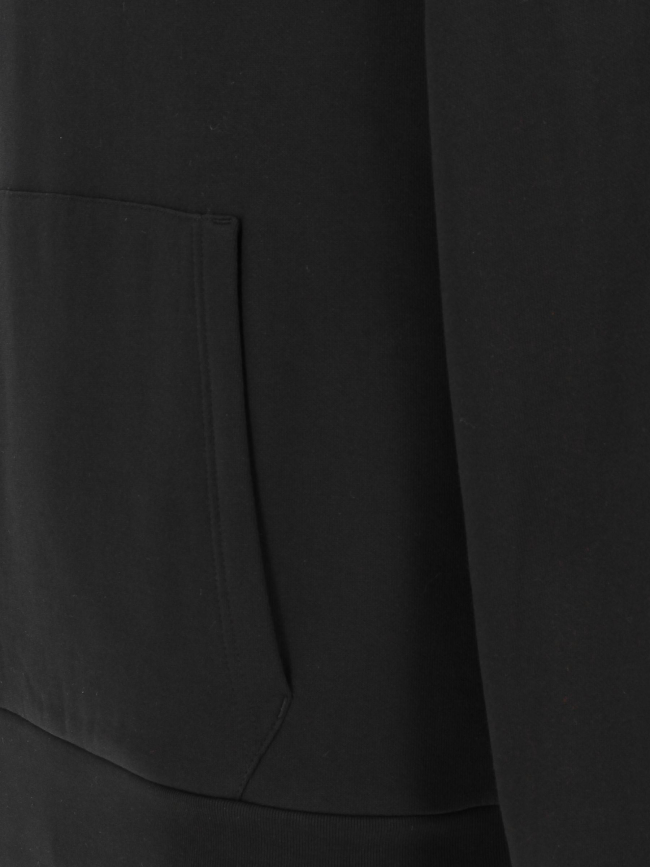 Sweat à capuche uni logo noir homme - Lacoste