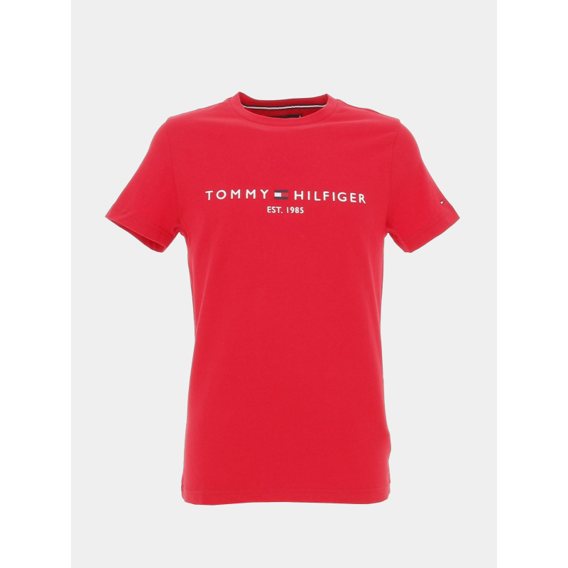 Tshirt logo primary rouge homme Tommy Hilfiger wimod