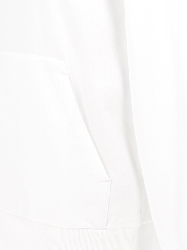 Sweat à capuche box striped logo blanc homme - Calvin Klein